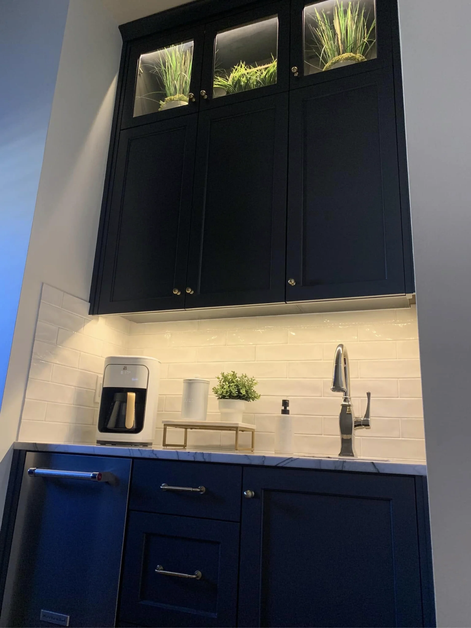 Cabinet Painting Upgrade Built in Butler's Pantry Upgraded Custom Painted Cabinets